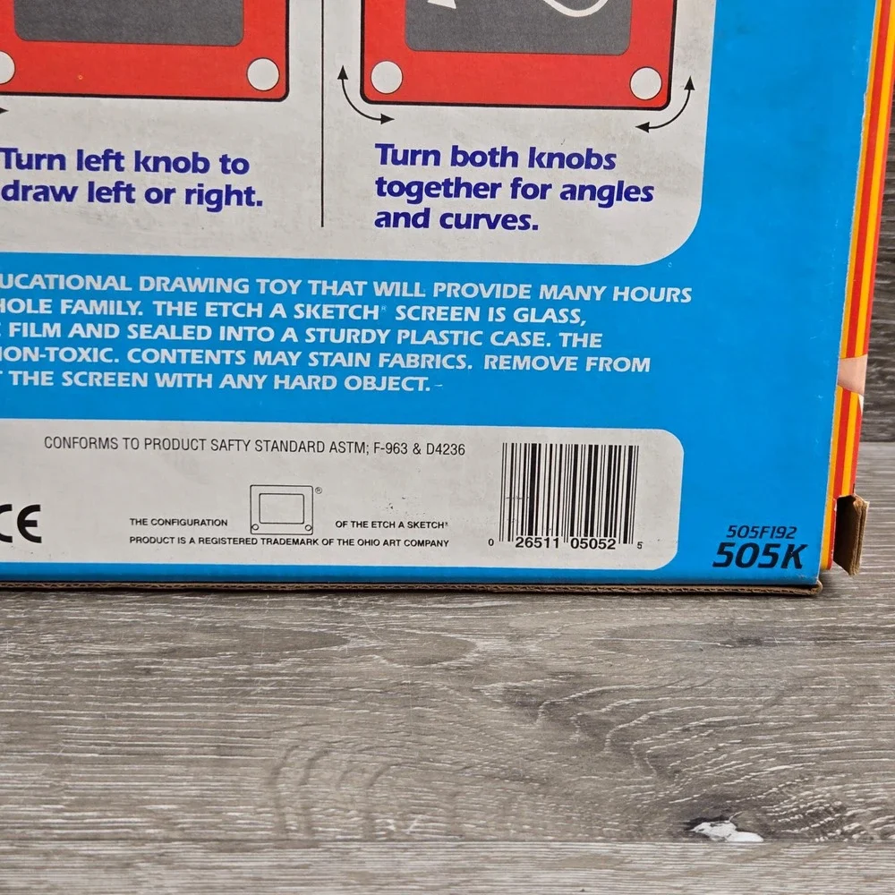 Vintage Ohio Art Etch A Sketch Model 505K New in Box 1990s Drawing Toy